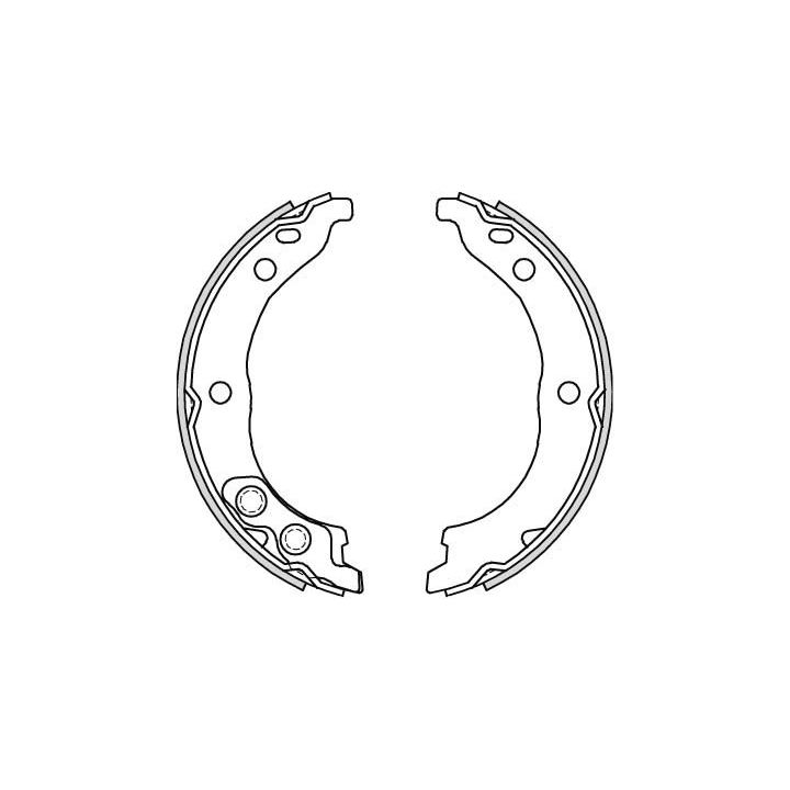 Stabdžių trinkelių komplektas, stovėjimo stabdis TRW GS8715