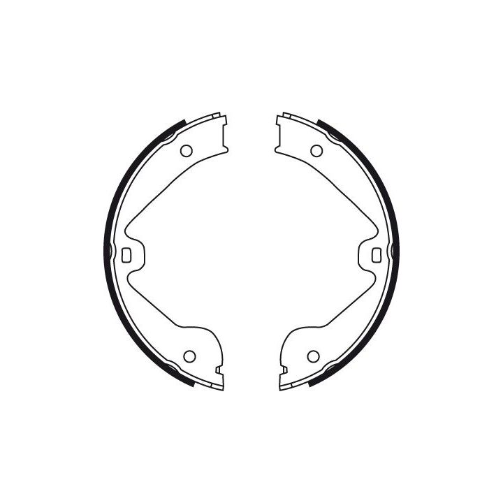 Stabdžių trinkelių komplektas, stovėjimo stabdis TRW GS8718