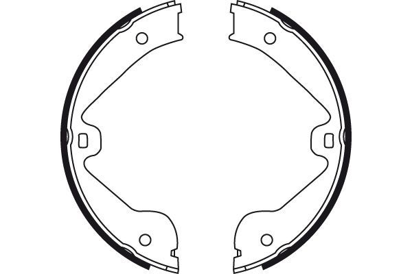 Stabdžių trinkelių komplektas, stovėjimo stabdis TRW GS8718