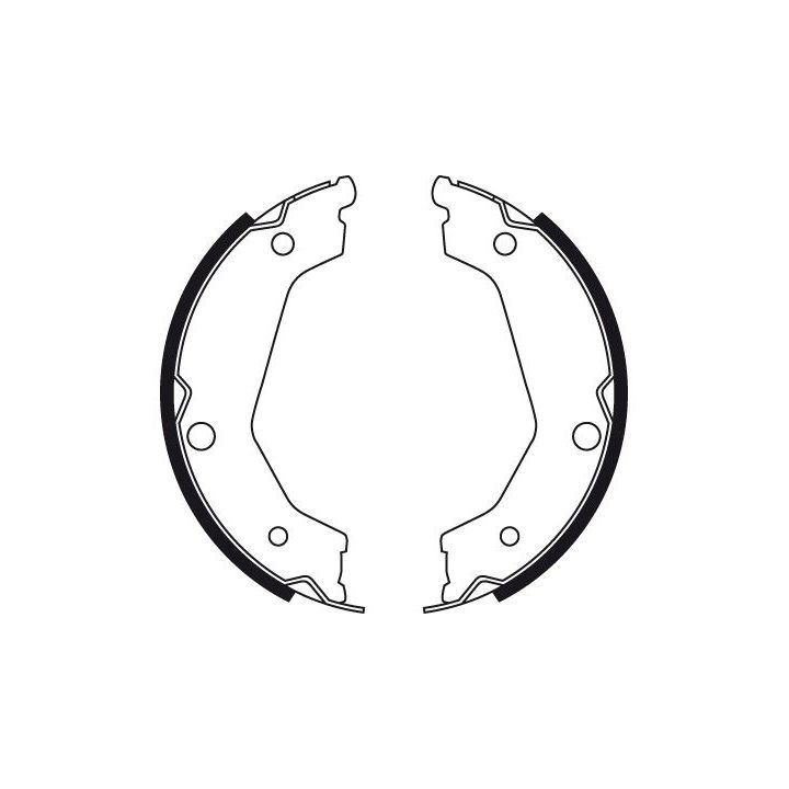 Stabdžių trinkelių komplektas, stovėjimo stabdis TRW GS8722