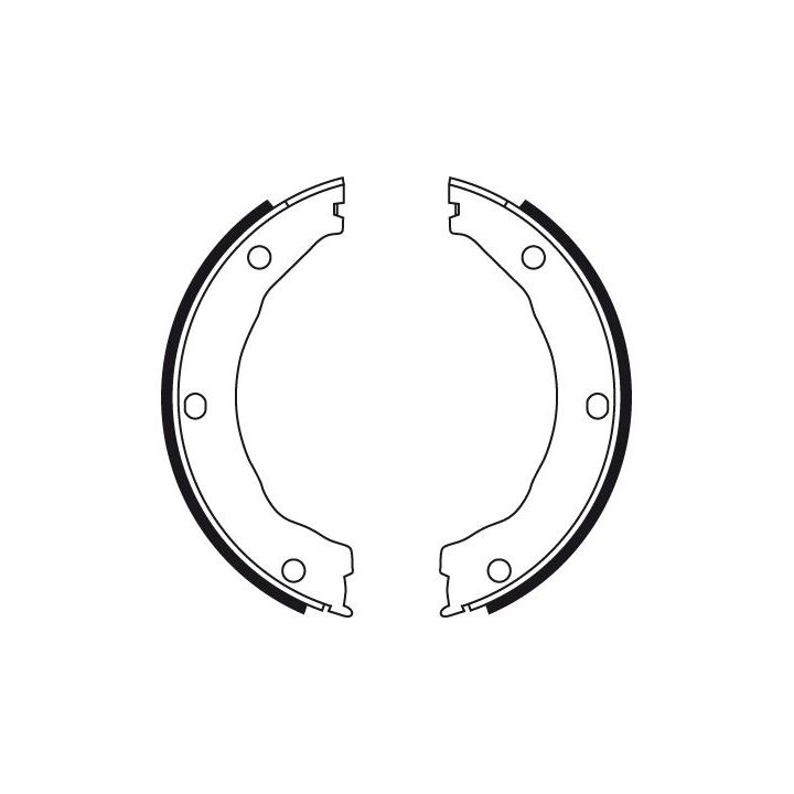 Stabdžių trinkelių komplektas, stovėjimo stabdis TRW GS8726