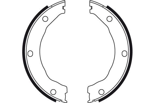 Stabdžių trinkelių komplektas, stovėjimo stabdis TRW GS8726