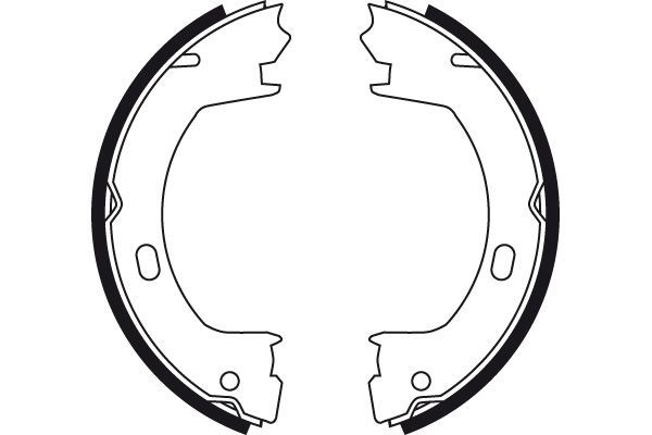 Stabdžių trinkelių komplektas, stovėjimo stabdis TRW GS8728