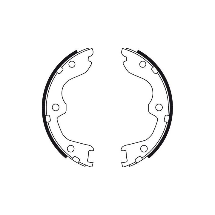 Stabdžių trinkelių komplektas, stovėjimo stabdis TRW GS8730
