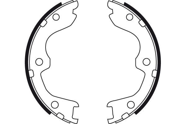 Stabdžių trinkelių komplektas, stovėjimo stabdis TRW GS8730