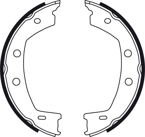 Stabdžių trinkelių komplektas, stovėjimo stabdis TRW GS8751