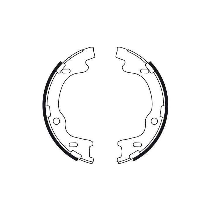 Stabdžių trinkelių komplektas, stovėjimo stabdis TRW GS8757