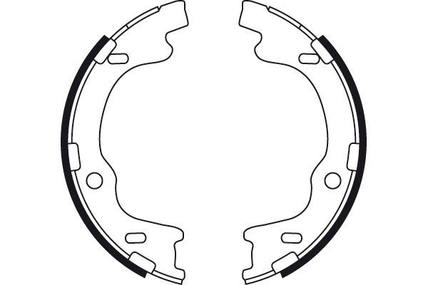 Stabdžių trinkelių komplektas, stovėjimo stabdis TRW GS8757