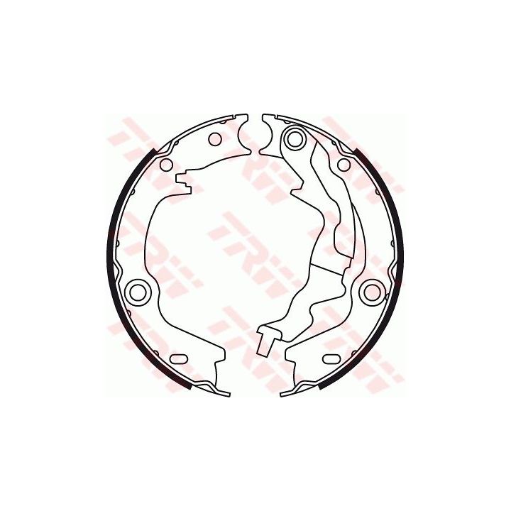 Stabdžių trinkelių komplektas, stovėjimo stabdis TRW GS8781