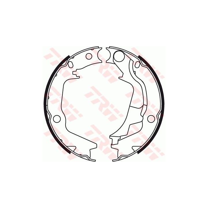 Stabdžių trinkelių komplektas, stovėjimo stabdis TRW GS8782