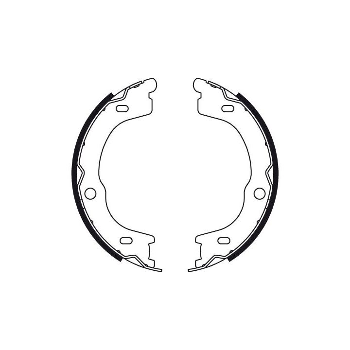 Stabdžių trinkelių komplektas, stovėjimo stabdis TRW GS8784