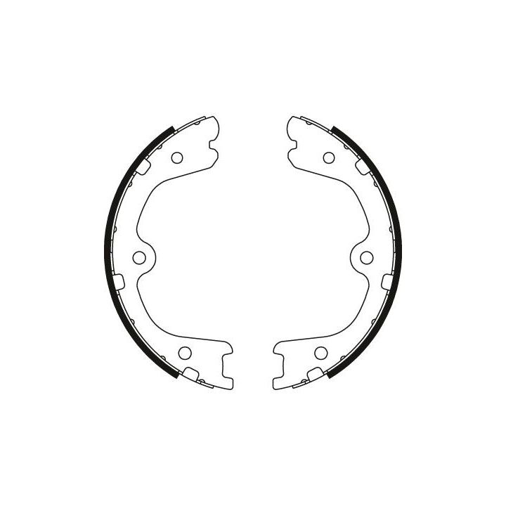 Stabdžių trinkelių komplektas, stovėjimo stabdis TRW GS8791