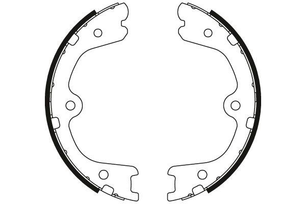 Stabdžių trinkelių komplektas, stovėjimo stabdis TRW GS8791