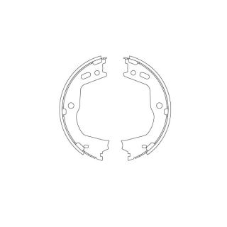 Stabdžių trinkelių komplektas, stovėjimo stabdis TRW GS8803