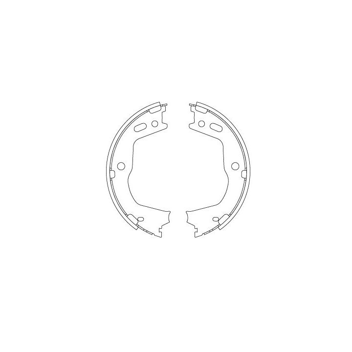 Stabdžių trinkelių komplektas, stovėjimo stabdis TRW GS8803