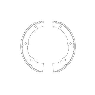 Stabdžių trinkelių komplektas, stovėjimo stabdis TRW GS8809