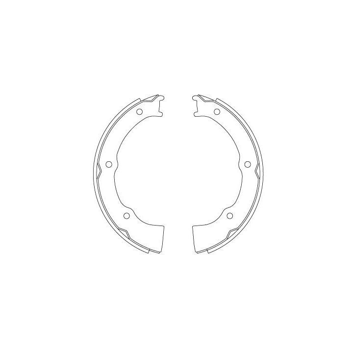 Stabdžių trinkelių komplektas, stovėjimo stabdis TRW GS8809