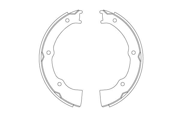 Stabdžių trinkelių komplektas, stovėjimo stabdis TRW GS8809