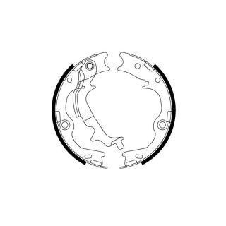 Stabdžių trinkelių komplektas, stovėjimo stabdis TRW GS8817