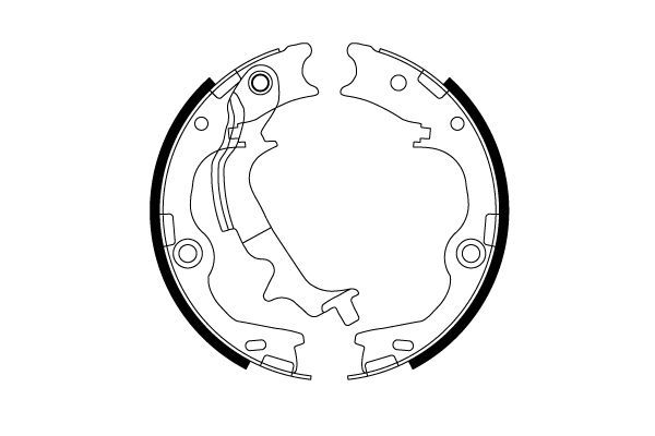 Stabdžių trinkelių komplektas, stovėjimo stabdis TRW GS8817