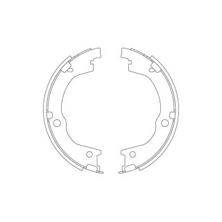Stabdžių trinkelių komplektas, stovėjimo stabdis TRW GS8829