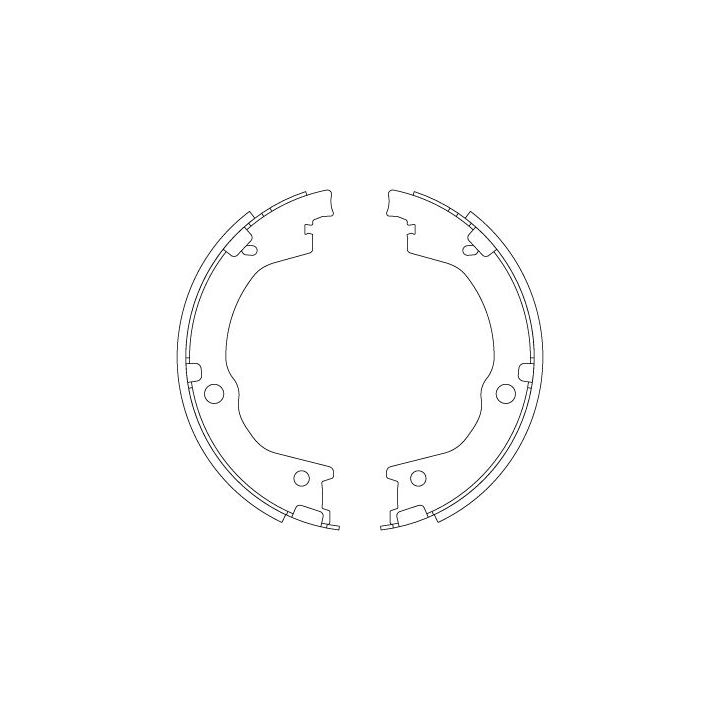 Stabdžių trinkelių komplektas, stovėjimo stabdis TRW GS8829