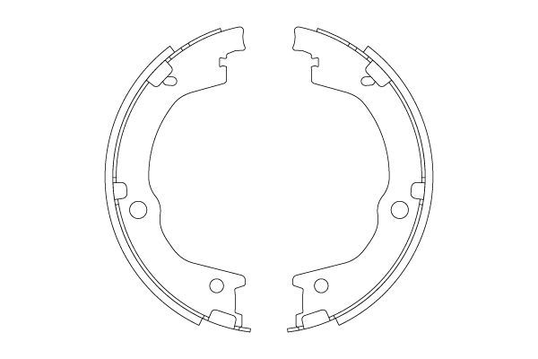Stabdžių trinkelių komplektas, stovėjimo stabdis TRW GS8829