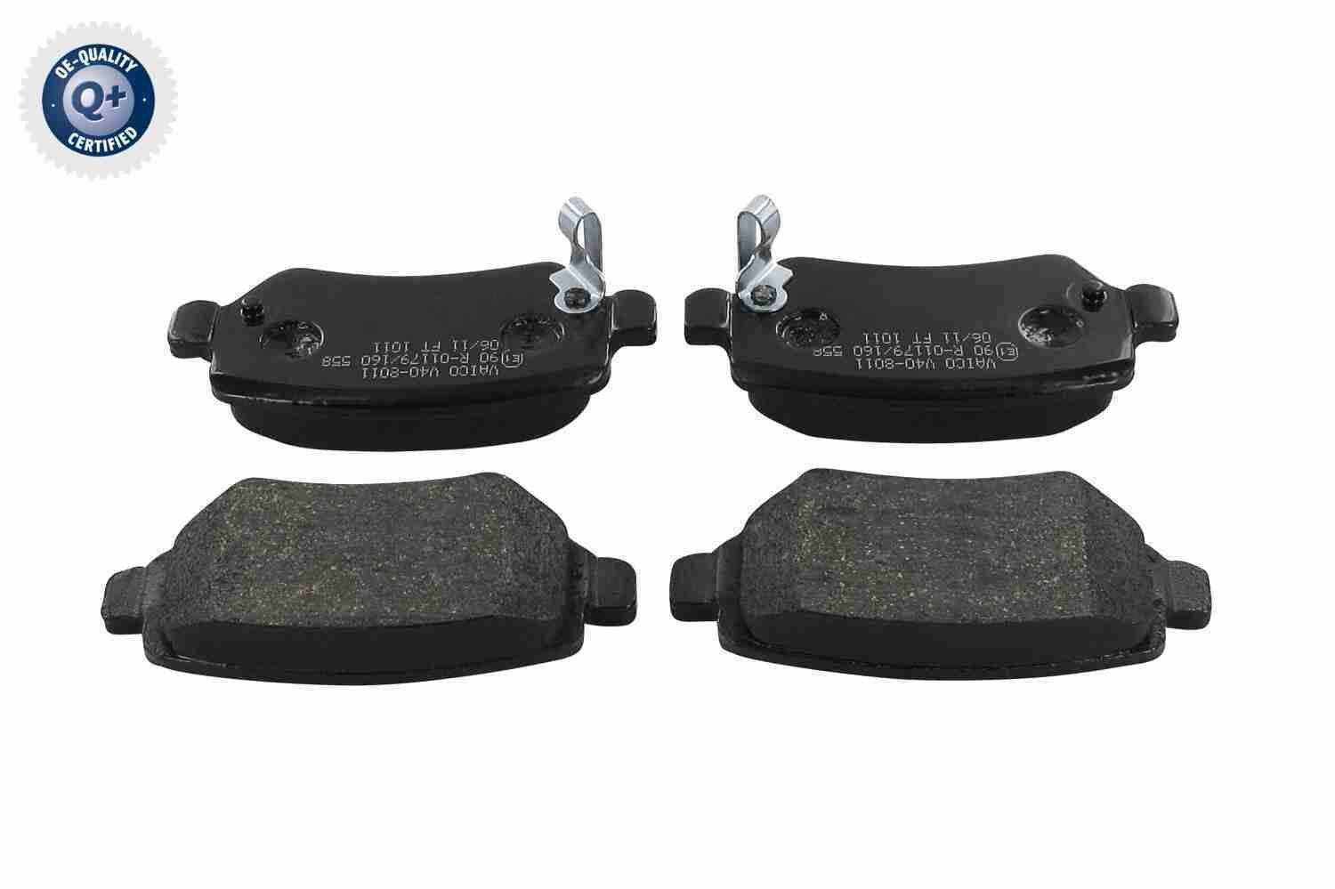 Stabdžių trinkelių rinkinys, diskinis stabdys VAICO V40-8011