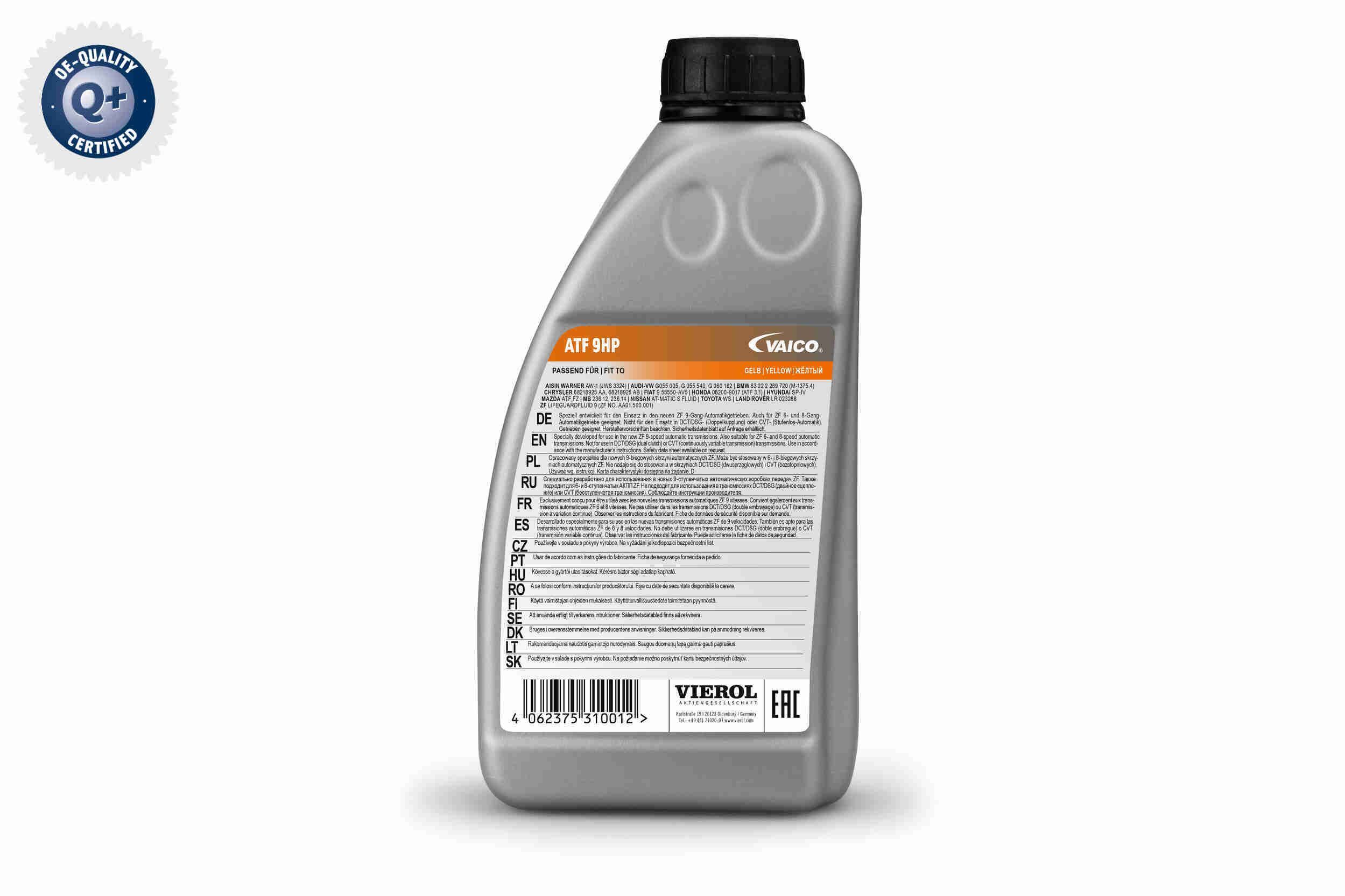 Alyva, automatinė pavarų dėžė VAICO V60-0442