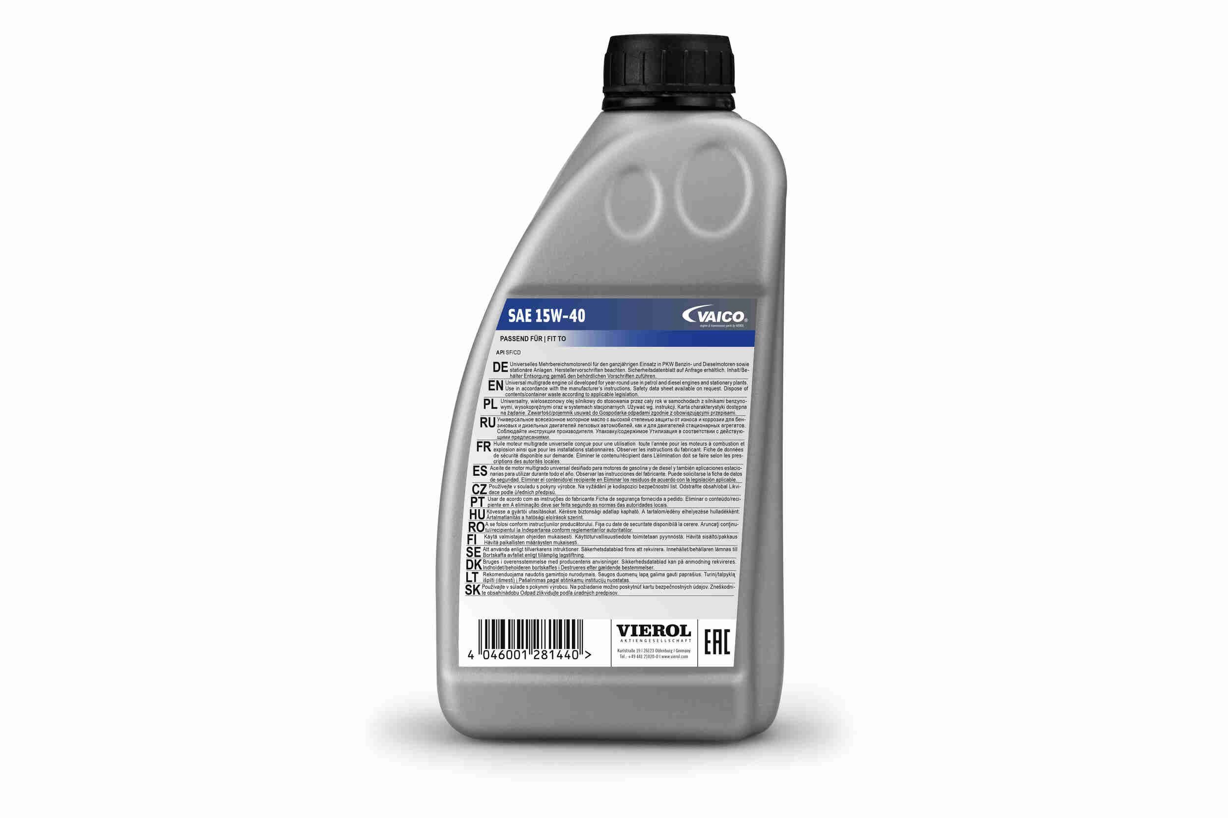 Variklio alyva VAICO V60-0014