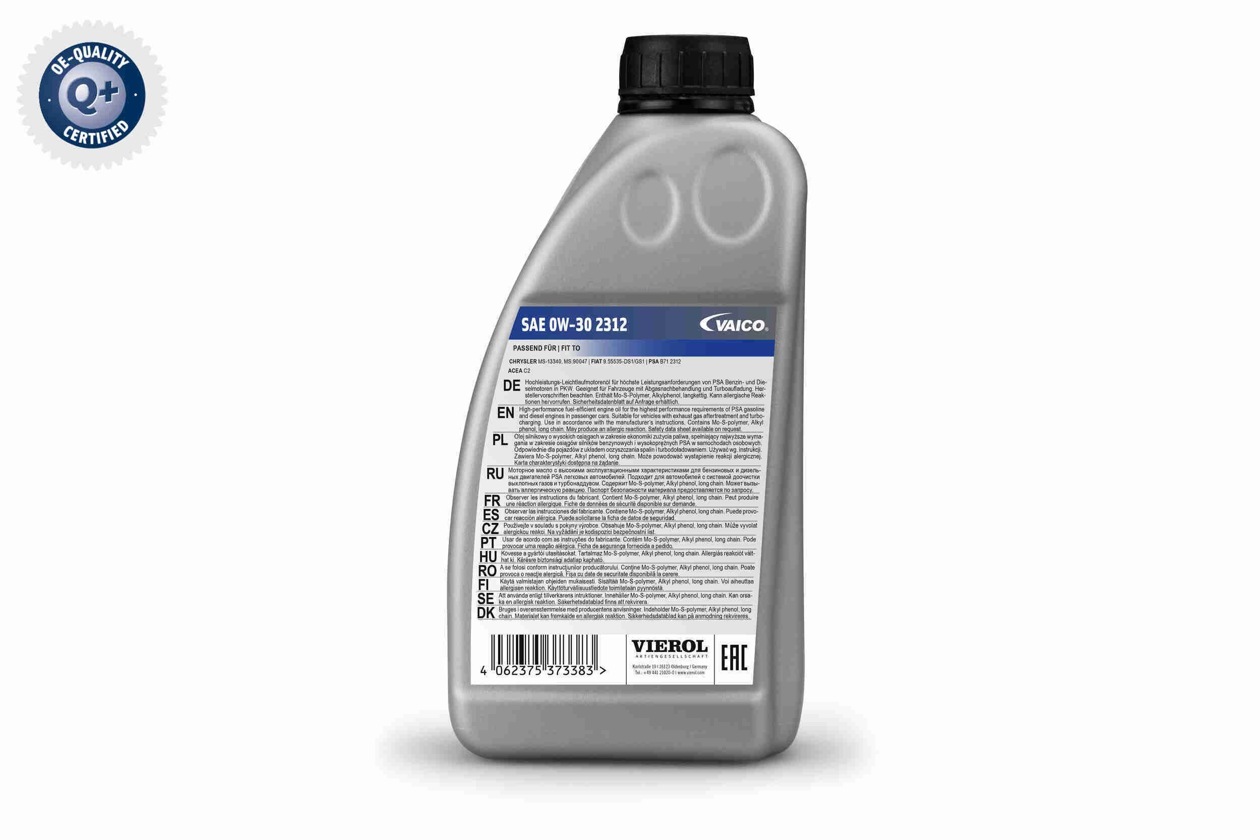 Variklio alyva VAICO V60-0275