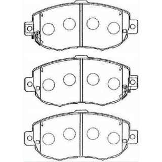 Stabdžių trinkelių rinkinys, diskinis stabdys AISIN A1N056
