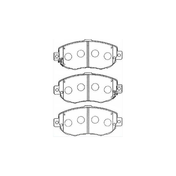Stabdžių trinkelių rinkinys, diskinis stabdys AISIN A1N056