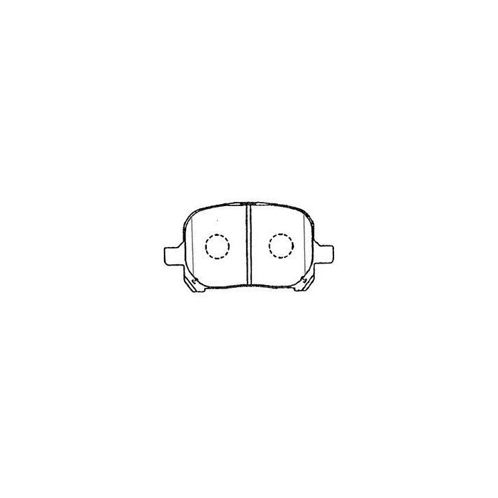 Stabdžių trinkelių rinkinys, diskinis stabdys AISIN A1N097