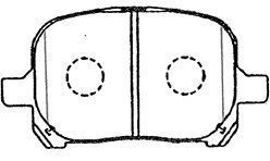 Stabdžių trinkelių rinkinys, diskinis stabdys AISIN A1N097