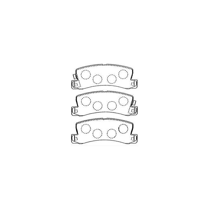 Stabdžių trinkelių rinkinys, diskinis stabdys AISIN A2N094