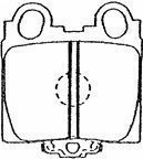 Stabdžių trinkelių rinkinys, diskinis stabdys AISIN A2N099