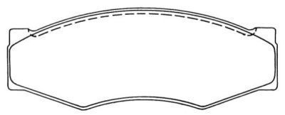 Stabdžių trinkelių rinkinys, diskinis stabdys AISIN ASN-118