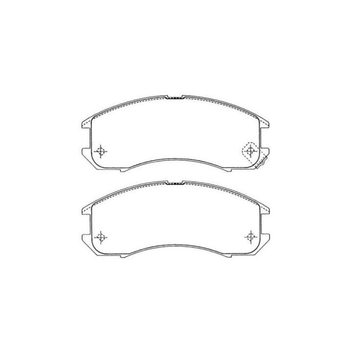 Stabdžių trinkelių rinkinys, diskinis stabdys AISIN ASN-190