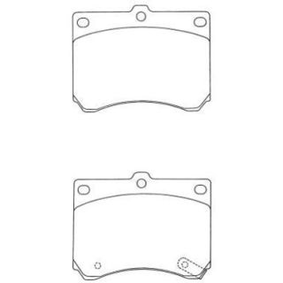 Stabdžių trinkelių rinkinys, diskinis stabdys AISIN ASN-203
