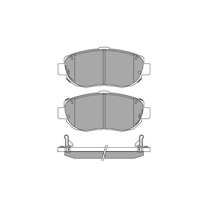 Stabdžių trinkelių rinkinys, diskinis stabdys AISIN ASN-2052