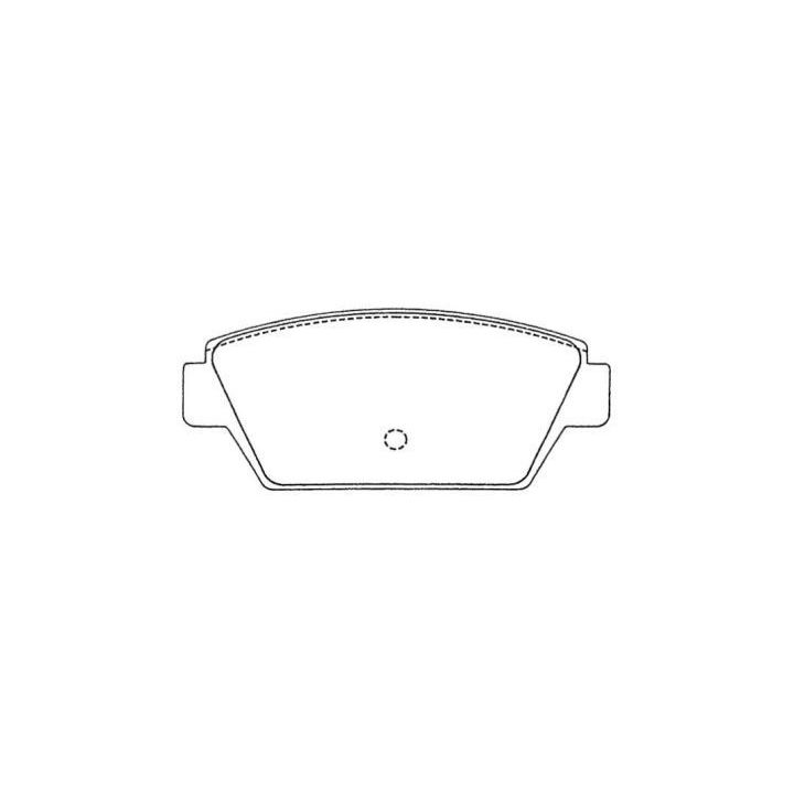 Stabdžių trinkelių rinkinys, diskinis stabdys AISIN ASN-224