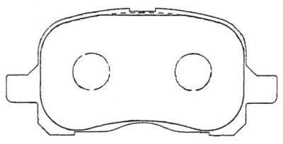 Stabdžių trinkelių rinkinys, diskinis stabdys AISIN ASN-267