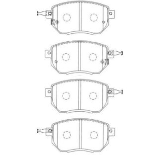 Stabdžių trinkelių rinkinys, diskinis stabdys AISIN B1N079