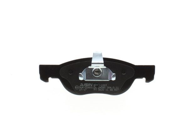 Stabdžių trinkelių rinkinys, diskinis stabdys AISIN BPFI-1003