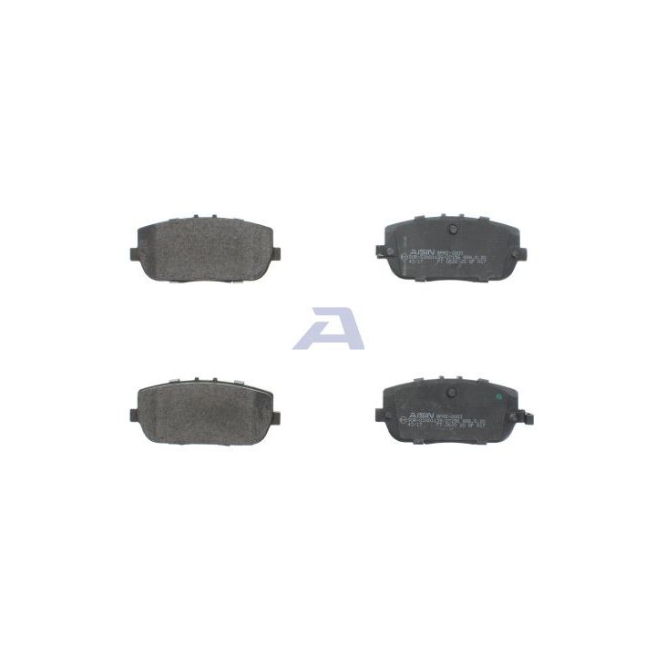 Stabdžių trinkelių rinkinys, diskinis stabdys AISIN BPMZ-2003