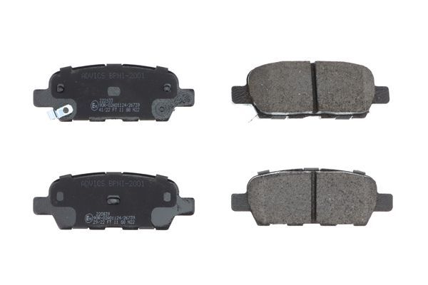 Stabdžių trinkelių rinkinys, diskinis stabdys AISIN BPNI-2001