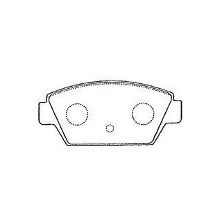 Stabdžių trinkelių rinkinys, diskinis stabdys AISIN D2N041