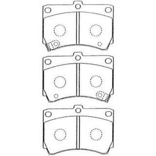 Stabdžių trinkelių rinkinys, diskinis stabdys AISIN E1N014