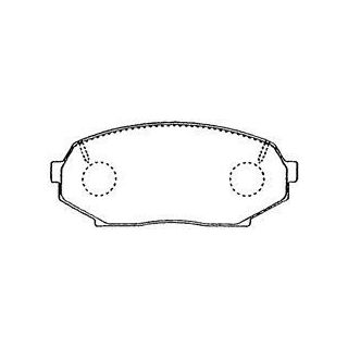 Stabdžių trinkelių rinkinys, diskinis stabdys AISIN E1N015